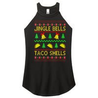 Jingle Bell Taco Shells Funny Christmas Mexican Women's Perfect Tri Rocker Tank