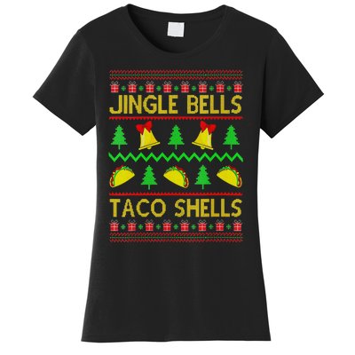 Jingle Bell Taco Shells Funny Christmas Mexican Women's T-Shirt