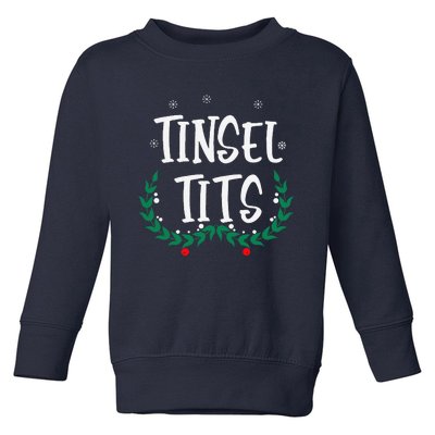 Jingle Balls Tinsel Tits Chestnuts Christmas Couple Matching Toddler Sweatshirt