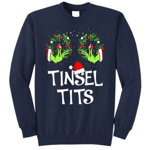 Jingle Balls Tinsel Tits Couples Christmas Matching Couple Tall Sweatshirt