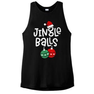 Jingle Balls Tinsel Tits Matching Chestnuts Christmas Couple Ladies PosiCharge Tri-Blend Wicking Tank