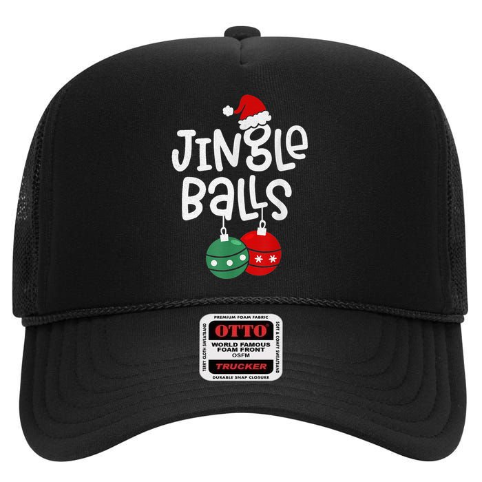 Jingle Balls Tinsel Tits Matching Chestnuts Christmas Couple High Crown Mesh Back Trucker Hat