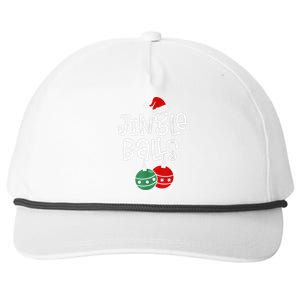 Jingle Balls Tinsel Tits Matching Chestnuts Christmas Couple Snapback Five-Panel Rope Hat