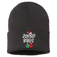 Jingle Balls Tinsel Tits Matching Chestnuts Christmas Couple Sustainable Knit Beanie