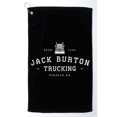 Jack Burton Trucking Visalia Ca Est. 1986 Platinum Collection Golf Towel