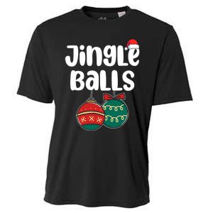 Jingle Balls Tinsel Tits Couples Christmas Matching Couple Cooling Performance Crew T-Shirt