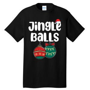 Jingle Balls Tinsel Tits Couples Christmas Matching Couple Tall T-Shirt