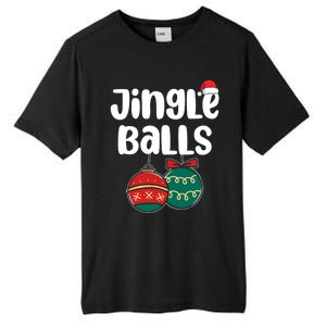 Jingle Balls Tinsel Tits Couples Christmas Matching Couple Tall Fusion ChromaSoft Performance T-Shirt