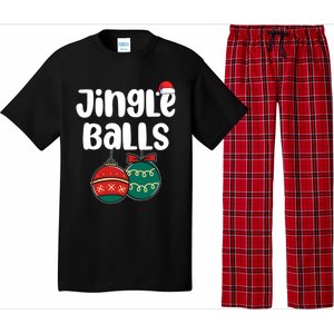 Jingle Balls Tinsel Tits Couples Christmas Matching Couple Pajama Set