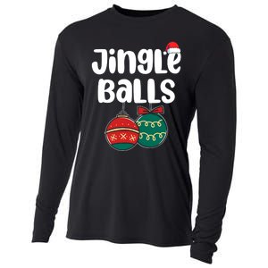 Jingle Balls Tinsel Tits Couples Christmas Matching Couple Cooling Performance Long Sleeve Crew