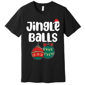 Jingle Balls Tinsel Tits Couples Christmas Matching Couple Premium T-Shirt