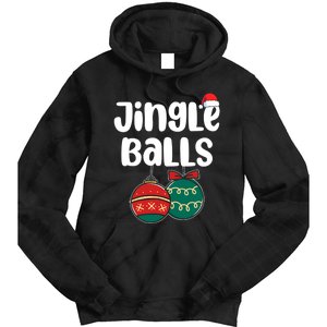 Jingle Balls Tinsel Tits Couples Christmas Matching Couple Tie Dye Hoodie