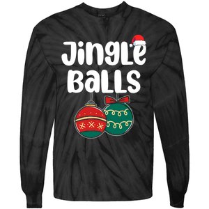 Jingle Balls Tinsel Tits Couples Christmas Matching Couple Tie-Dye Long Sleeve Shirt