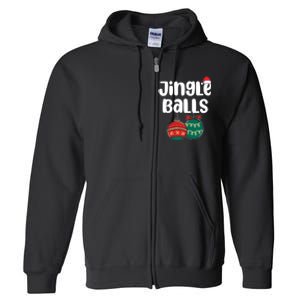 Jingle Balls Tinsel Tits Couples Christmas Matching Couple Full Zip Hoodie