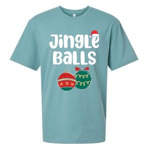 Jingle Balls Tinsel Tits Couples Christmas Matching Couple Sueded Cloud Jersey T-Shirt