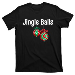 Jingle Balls Tinsel Tits Funny Couple Christmas Tinsel Tits T-Shirt