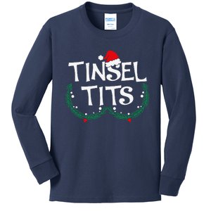 Jingle Balls Tinsel Tits Chestnuts Christmas Couple Matching Kids Long Sleeve Shirt