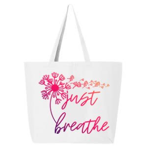 Just Breathe Thirt Breathe Meditation Gift 25L Jumbo Tote