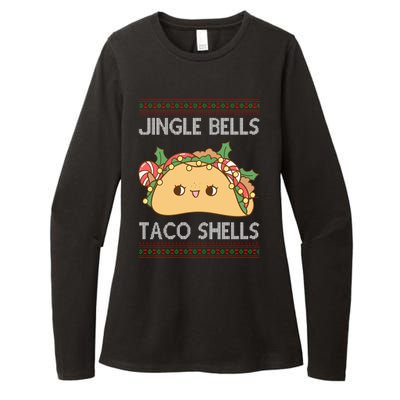 Jingle Bells Taco Shells Christmas Funny Womens CVC Long Sleeve Shirt