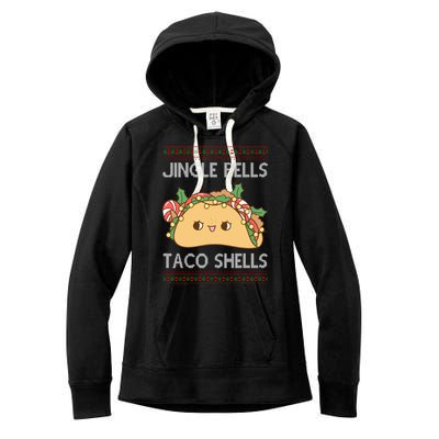 Jingle Bells Taco Shells Christmas Funny Women's Fleece Hoodie