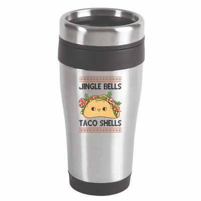 Jingle Bells Taco Shells Christmas Funny 16oz Travel Tumbler