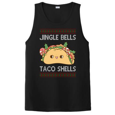 Jingle Bells Taco Shells Christmas Funny PosiCharge Competitor Tank