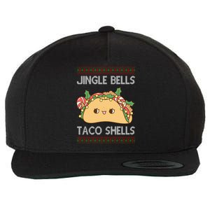 Jingle Bells Taco Shells Christmas Funny Wool Snapback Cap