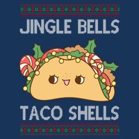 Jingle Bells Taco Shells Christmas Funny USA-Made Doggie Bandana