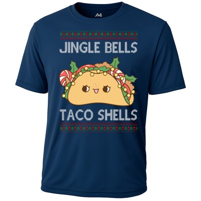 Jingle Bells Taco Shells Christmas Funny Cooling Performance Crew T-Shirt