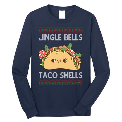 Jingle Bells Taco Shells Christmas Funny Long Sleeve Shirt