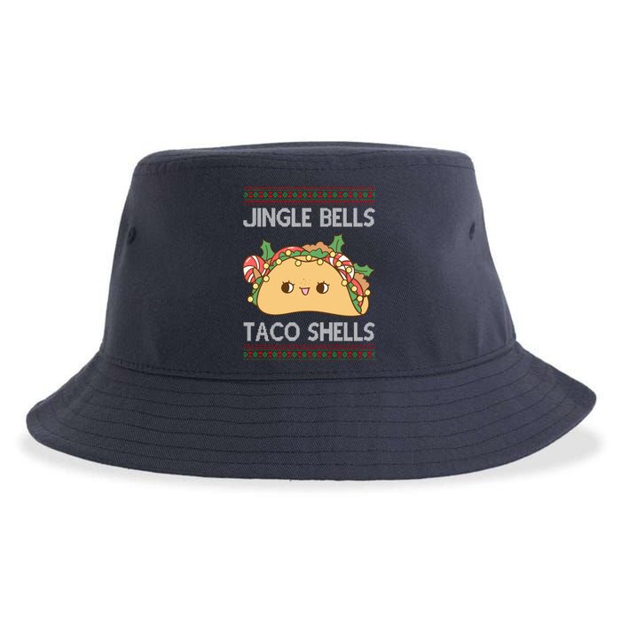 Jingle Bells Taco Shells Christmas Funny Sustainable Bucket Hat