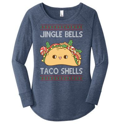 Jingle Bells Taco Shells Christmas Funny Women's Perfect Tri Tunic Long Sleeve Shirt