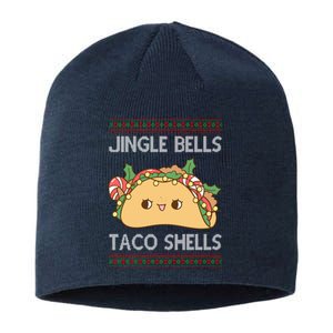 Jingle Bells Taco Shells Christmas Funny Sustainable Beanie