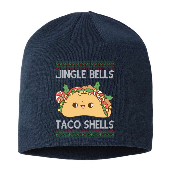 Jingle Bells Taco Shells Christmas Funny Sustainable Beanie