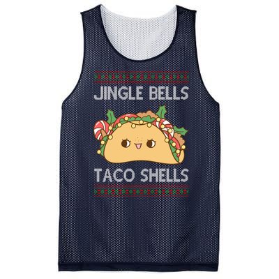 Jingle Bells Taco Shells Christmas Funny Mesh Reversible Basketball Jersey Tank