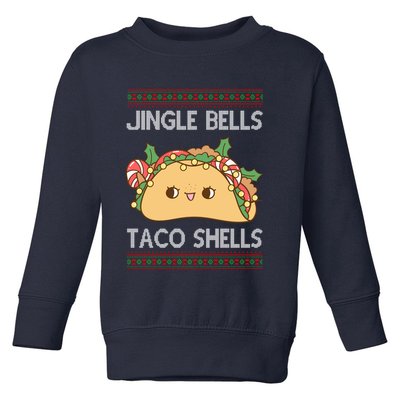 Jingle Bells Taco Shells Christmas Funny Toddler Sweatshirt