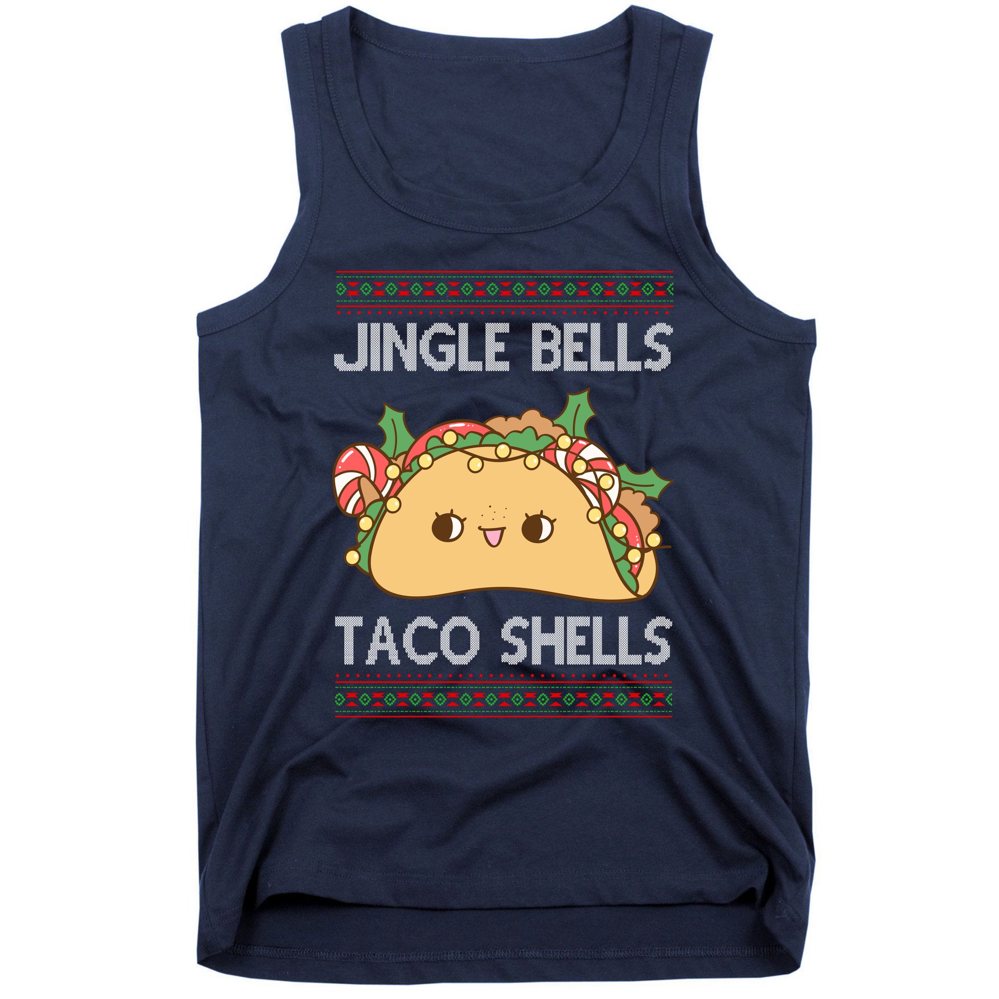 Jingle Bells Taco Shells Christmas Funny Tank Top