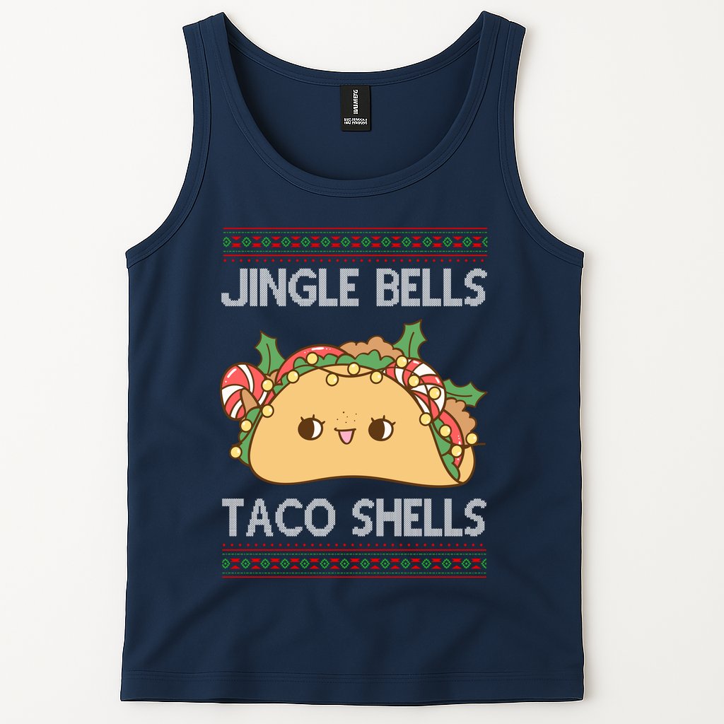 Jingle Bells Taco Shells Christmas Funny Tank Top
