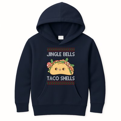 Jingle Bells Taco Shells Christmas Funny Kids Hoodie