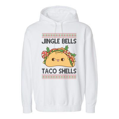 Jingle Bells Taco Shells Christmas Funny Garment-Dyed Fleece Hoodie