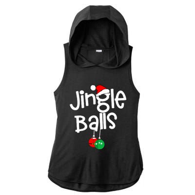 Jingle Balls Tinsel Tits Funny Matching Couple Chestnuts Ladies PosiCharge Tri-Blend Wicking Draft Hoodie Tank