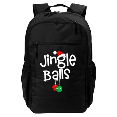 Jingle Balls Tinsel Tits Funny Matching Couple Chestnuts Daily Commute Backpack