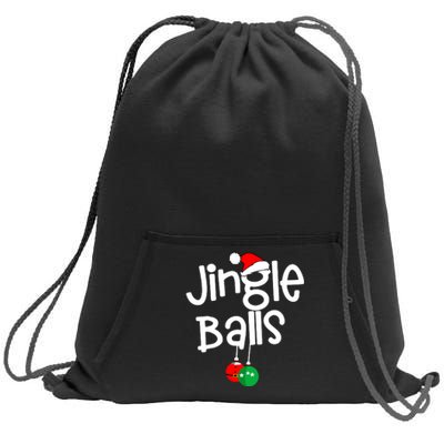 Jingle Balls Tinsel Tits Funny Matching Couple Chestnuts Sweatshirt Cinch Pack Bag