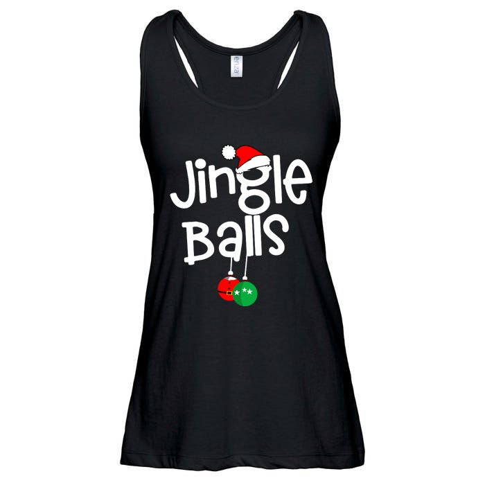 Jingle Balls Tinsel Tits Funny Matching Couple Chestnuts Ladies Essential Flowy Tank