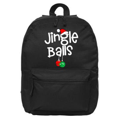 Jingle Balls Tinsel Tits Funny Matching Couple Chestnuts 16 in Basic Backpack