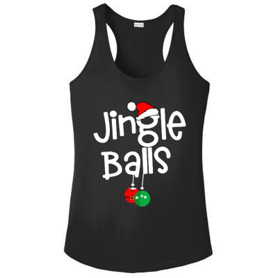 Jingle Balls Tinsel Tits Funny Matching Couple Chestnuts Ladies PosiCharge Competitor Racerback Tank