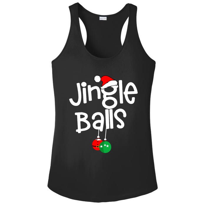 Jingle Balls Tinsel Tits Funny Matching Couple Chestnuts Ladies PosiCharge Competitor Racerback Tank