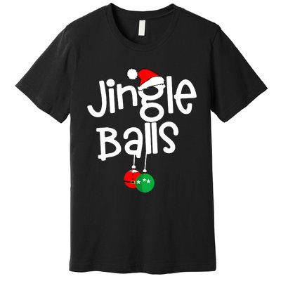 Jingle Balls Tinsel Tits Funny Matching Couple Chestnuts Premium T-Shirt