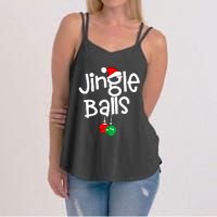 Jingle Balls Tinsel Tits Funny Matching Couple Chestnuts Women's Strappy Tank