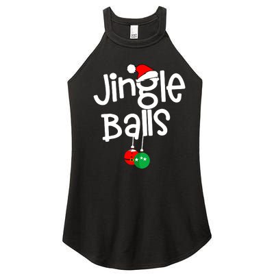 Jingle Balls Tinsel Tits Funny Matching Couple Chestnuts Women's Perfect Tri Rocker Tank